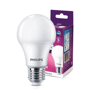 Lampada Led Bulbo A55 9w Bivolt E27 4000k Luz Branca Philips