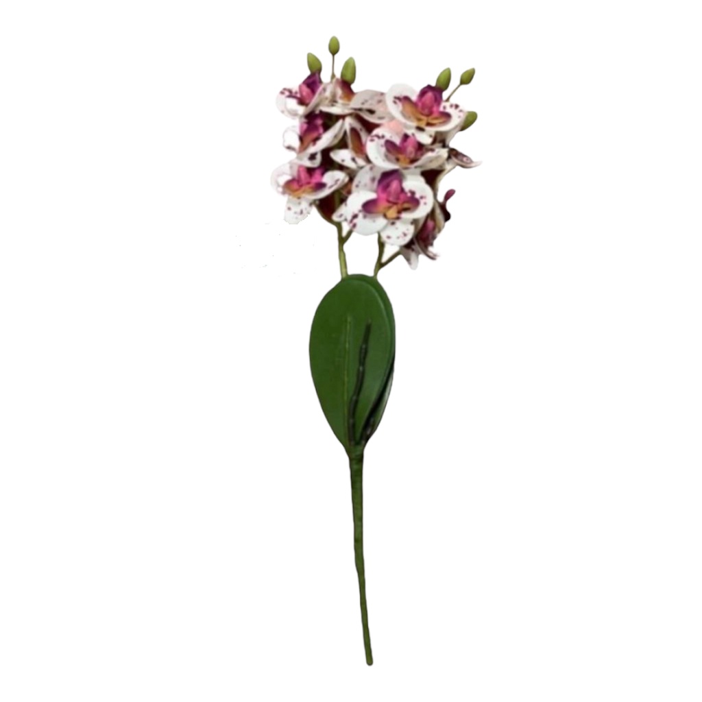 Flor Mini Orquídea Artificial em Silicone Toque Real | Shopee Brasil