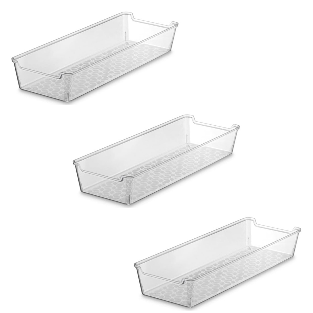 3 Organizadores Multiuso Modular Resistente 12 x 34 cm em Oferta na Shopee