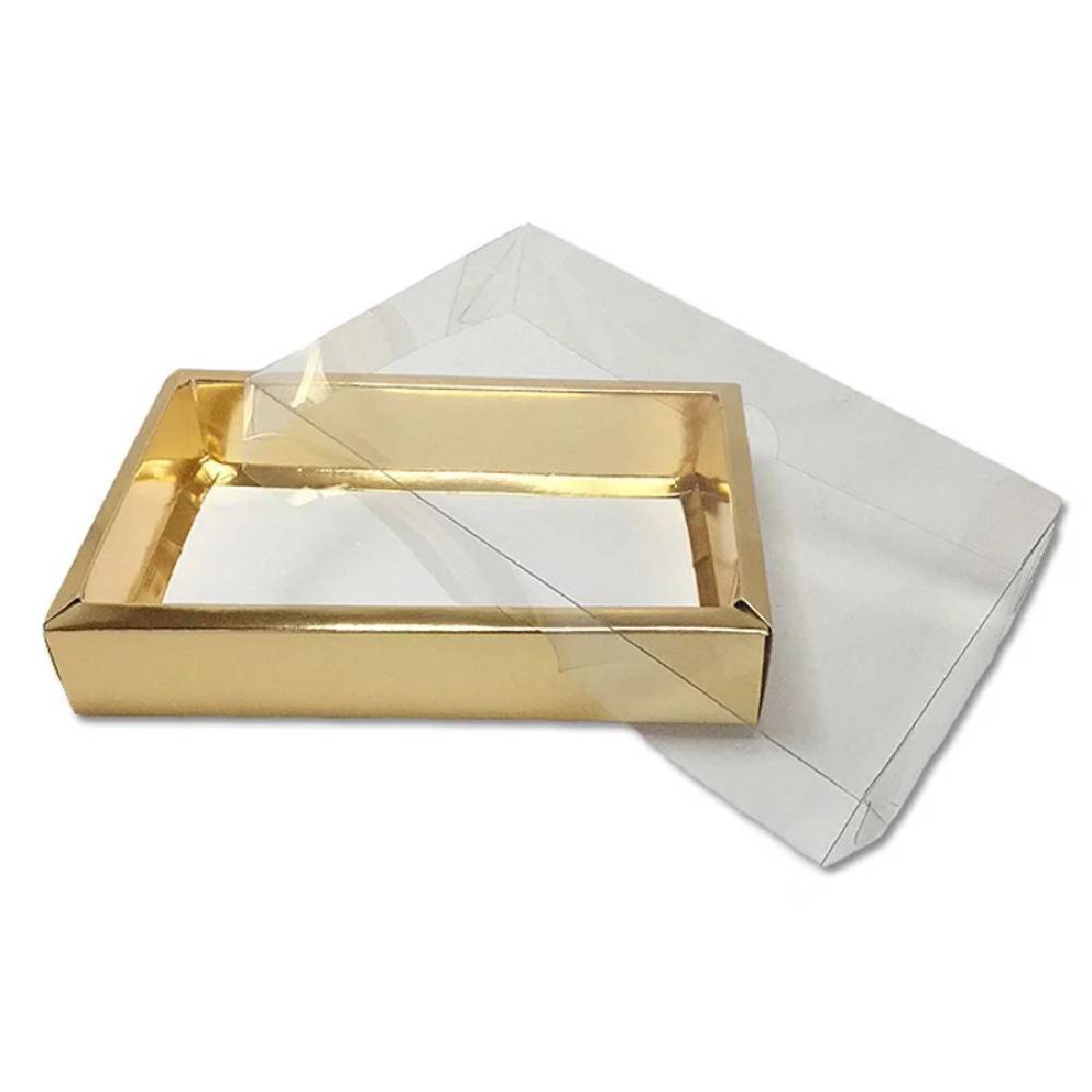 Caixa com Tampa - 15x21x3,5cm Dourada 10un - Assk Rizzo - Home & Living