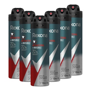 Kit 6 Desodorantes Rexona Men Motionsense Antitranspirante Aerossol Antibacterial e Invisible 150ml em Oferta na Shopee