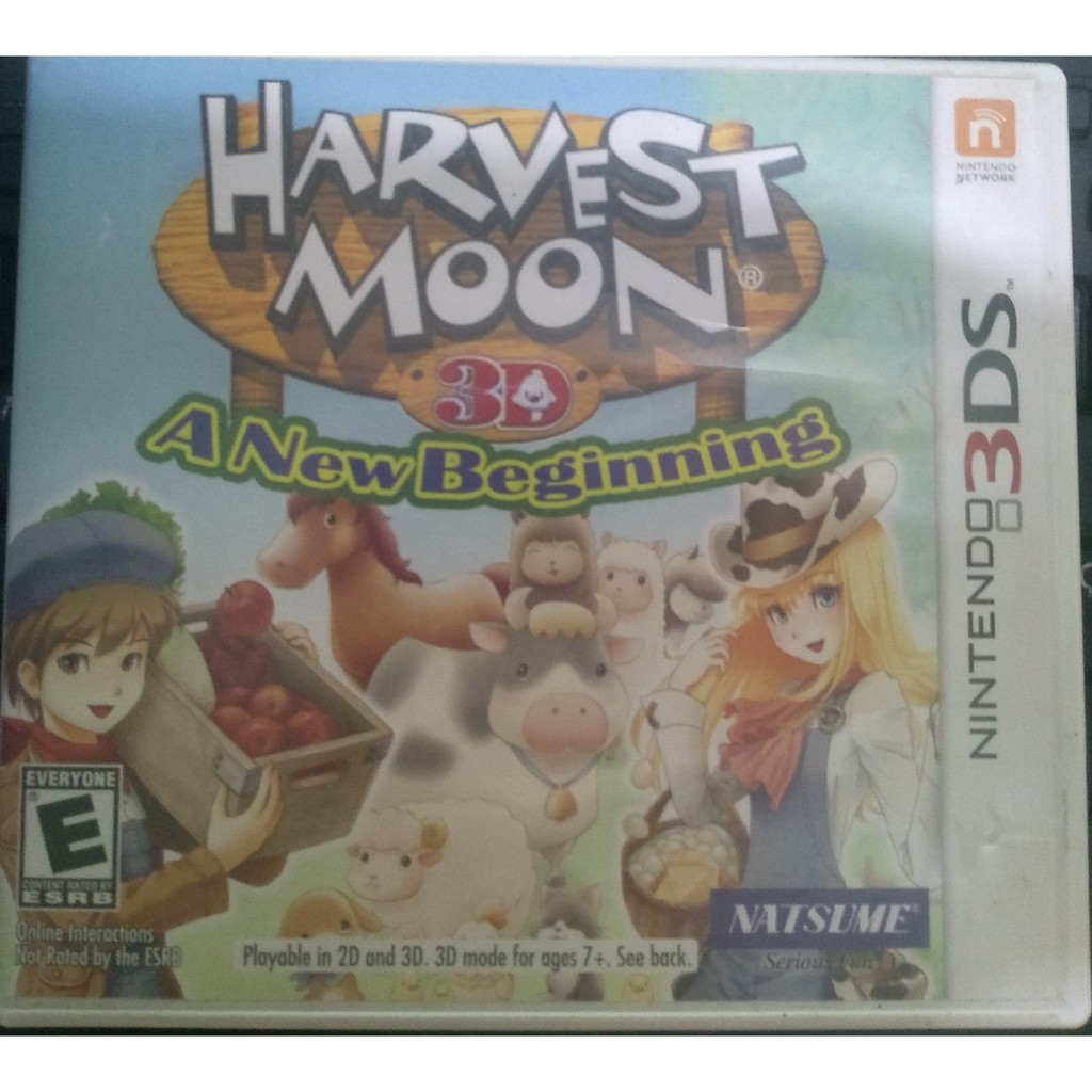Harvest Moon 3D a New Beginning 3ds americano original Shopee Brasil