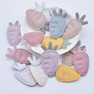 20 Pcs Handmade Cenoura Applique Scrapbooking Patches De Costura DIY Headwear Accessories