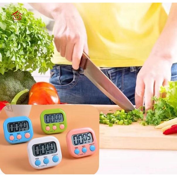 Timer Temporizador Cronometro Digital De Cozinha Mesa Com Imã Geladeira / Alarme C&W BAZAR