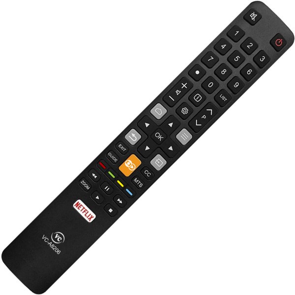 Controle Remoto Tv Smart semp Toshiba tcl Lcd Led Função Netflix VCA8206