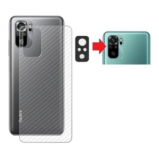 Pelicula Gel Fibra Traseira + Pelicula Câmera Redmi Note 10 / 10s
