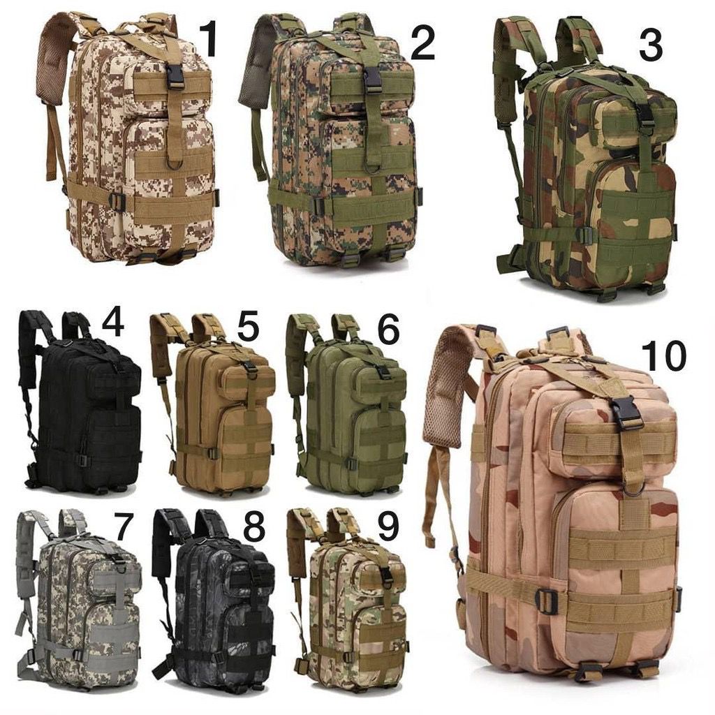 Mochila Tática 30 Litros Multiuso Cargueira Camping Militar