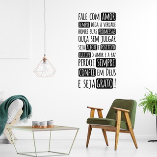 Adesivo Frase Fale Com Amor Geladeira Parede Colagem Simples Decoracao Elegante Shopee Brasil