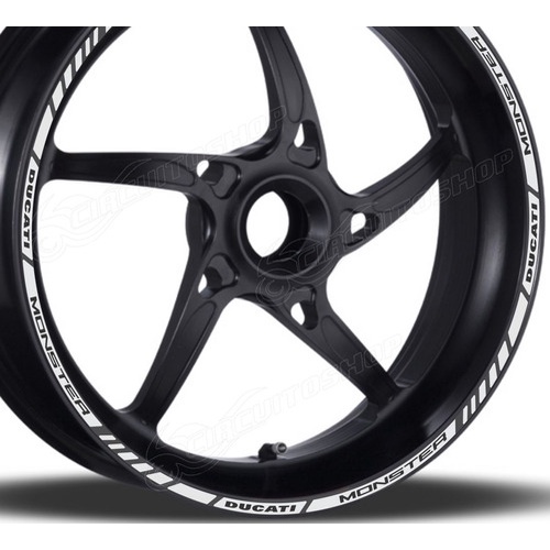 Friso Adesivo Refletivo M5 Roda Moto Ducati Monster