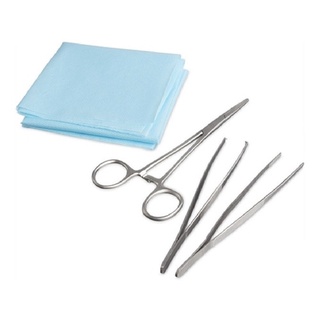 Kit Curativo Simples Estéril Pinça Dente De Rato Pinça Anatômica Pinça Kelly - Kolplast