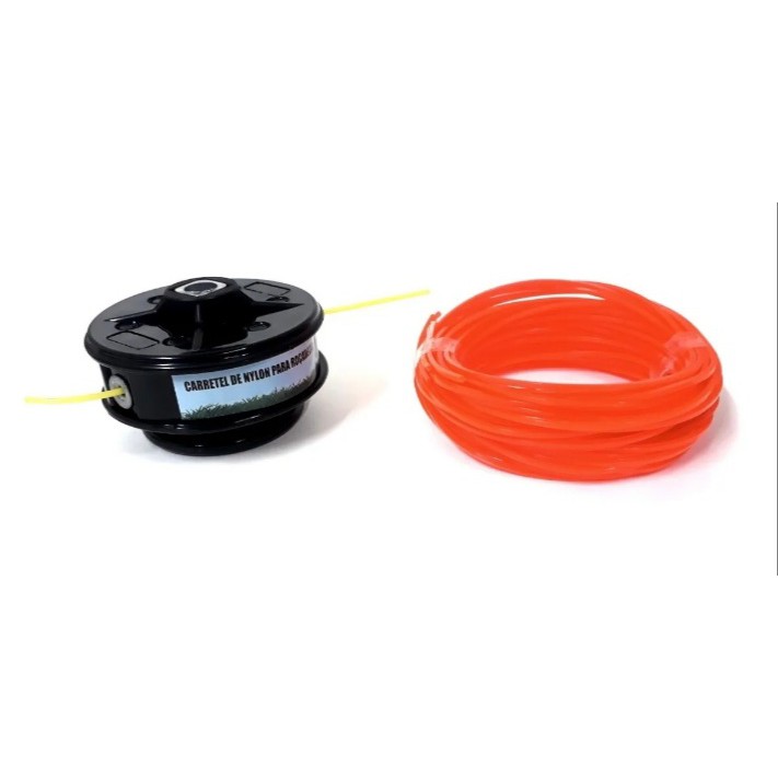 Carretel Cabeçote Fio de Nylon Roçadeira Stihl FS160 FS220 para Corte de Grama