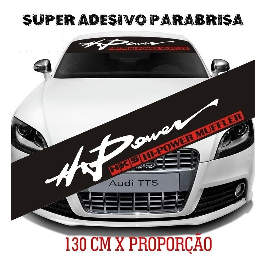 Adesivo Parabrisa Grande Com Fundo Hi Power | Shopee Brasil