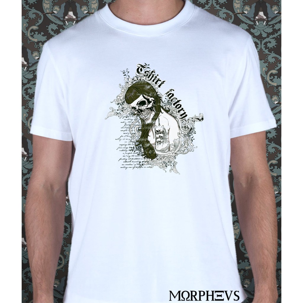Camiseta Tshirt Factory Skull Camisa Masculina / Unissex