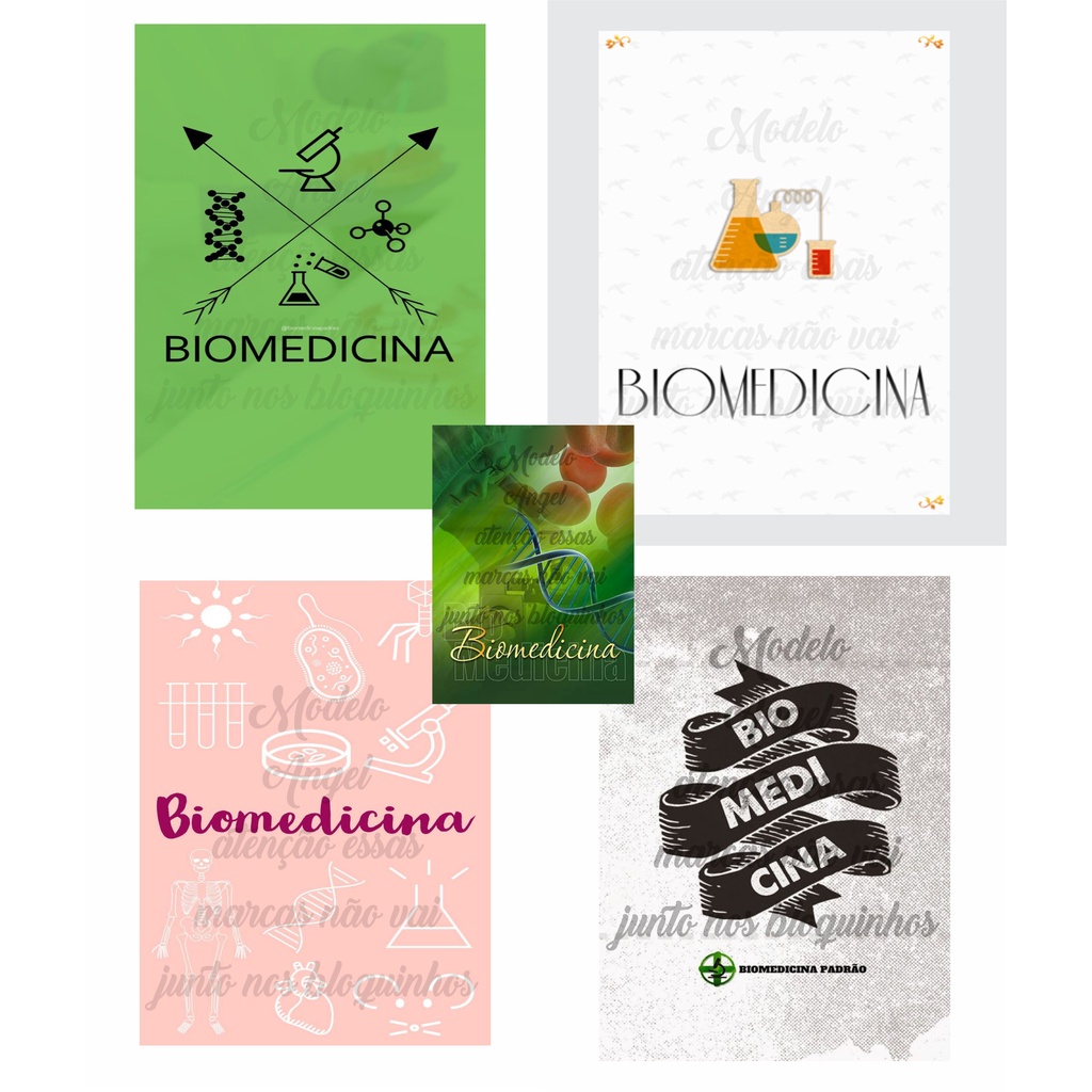 2un Bloquinho personalizados Biomedicina um pequeno mimo tamanho 10x14cm