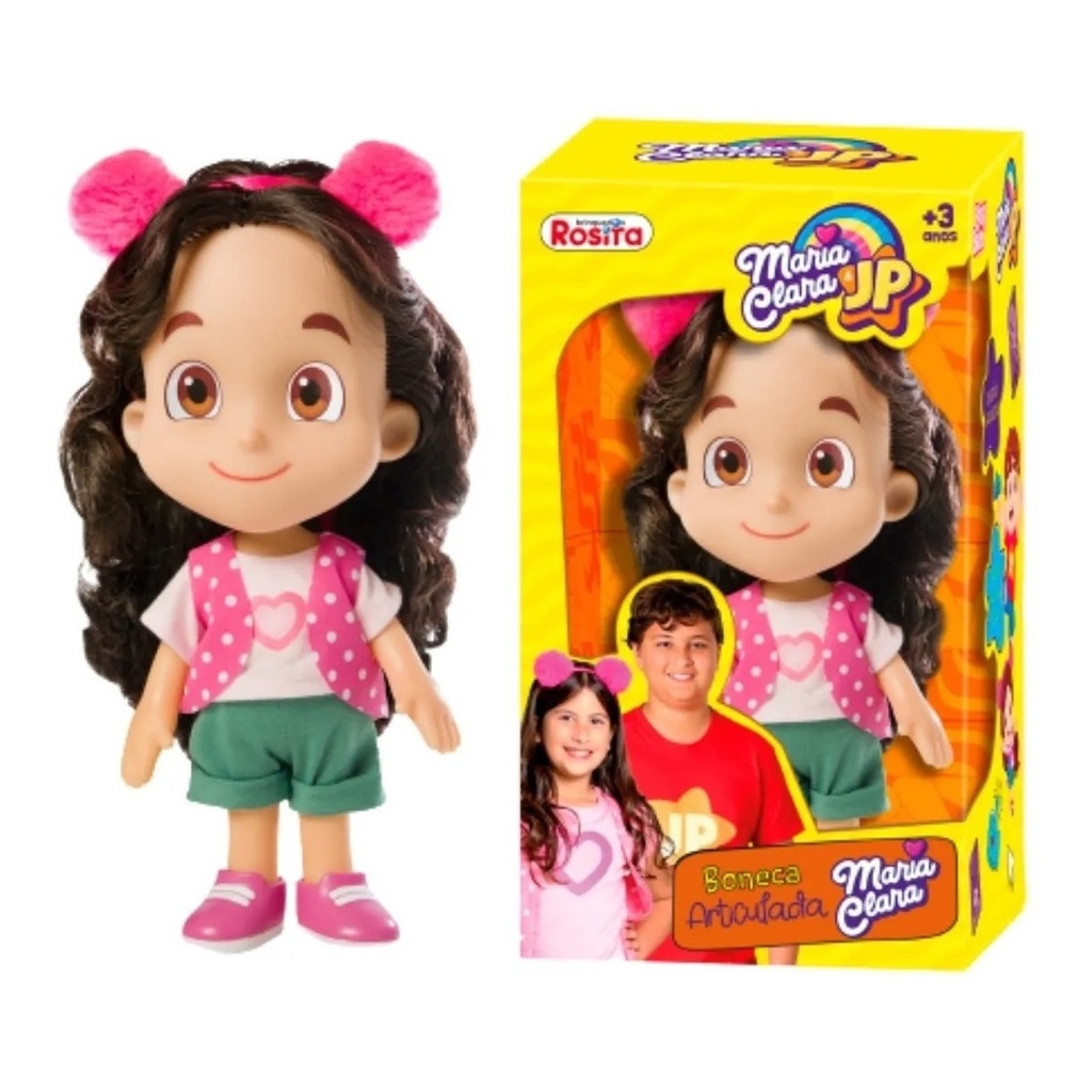Boneca  Maria Clara Jp Youtuber Baby Brink Rosita 1040 em Oferta na Shopee