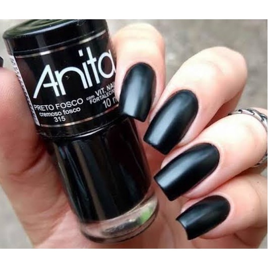 Esmalte Anita Cremoso Fosco - PRETO FOSCO 10ml