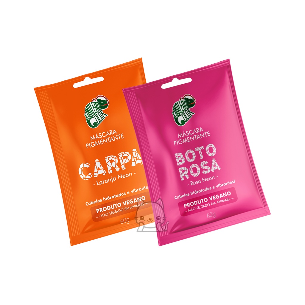 Kit 2 Tonalizante Kamaleão Color Mini 60g - Carpa + Boto Rosa