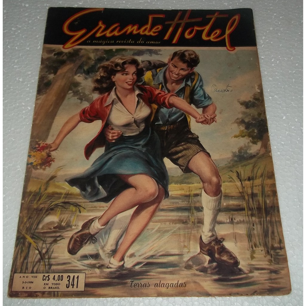 Revista Grande Hotel nº 341 - 2 - Janeiro  de 1952 - Foto Novela Feitiço do Amor