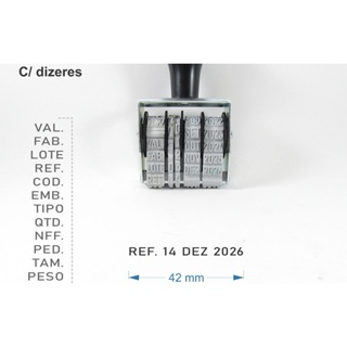 Carimbo Datador com Diversos Dizeres em Oferta na Shopee