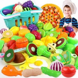 Cortar Brinquedos De Frutas Vegetais Alimentos Cozinha Crianças Brincam Casa Fingir Jogar Presentes De Aniversário Educativos