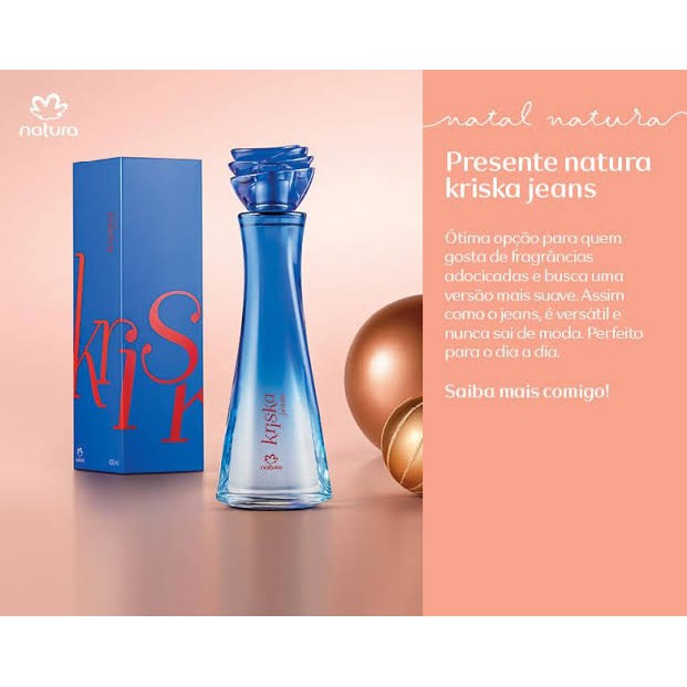 Presente Perfume Kriska Jeans Mania ou Tradicional Natura 100ml | Shopee  Brasil