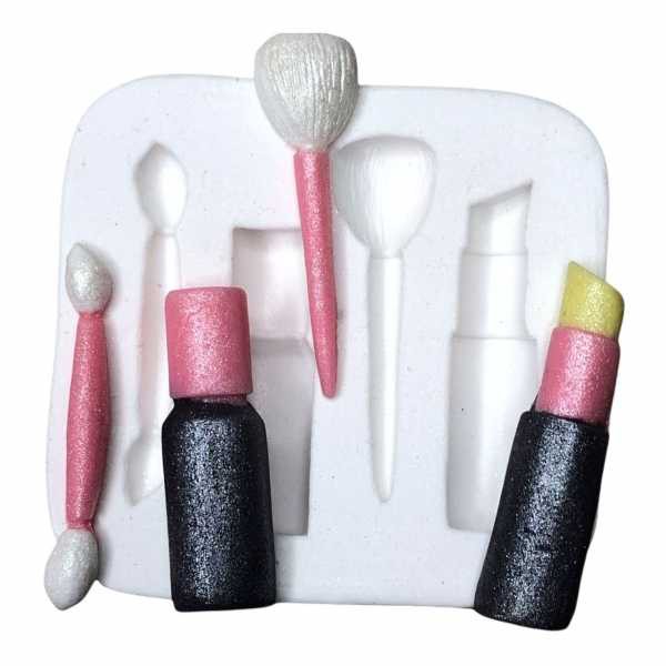 Molde De Silicone Kit Maquiagem Diana 1667 - Confeitaria e Biscuit