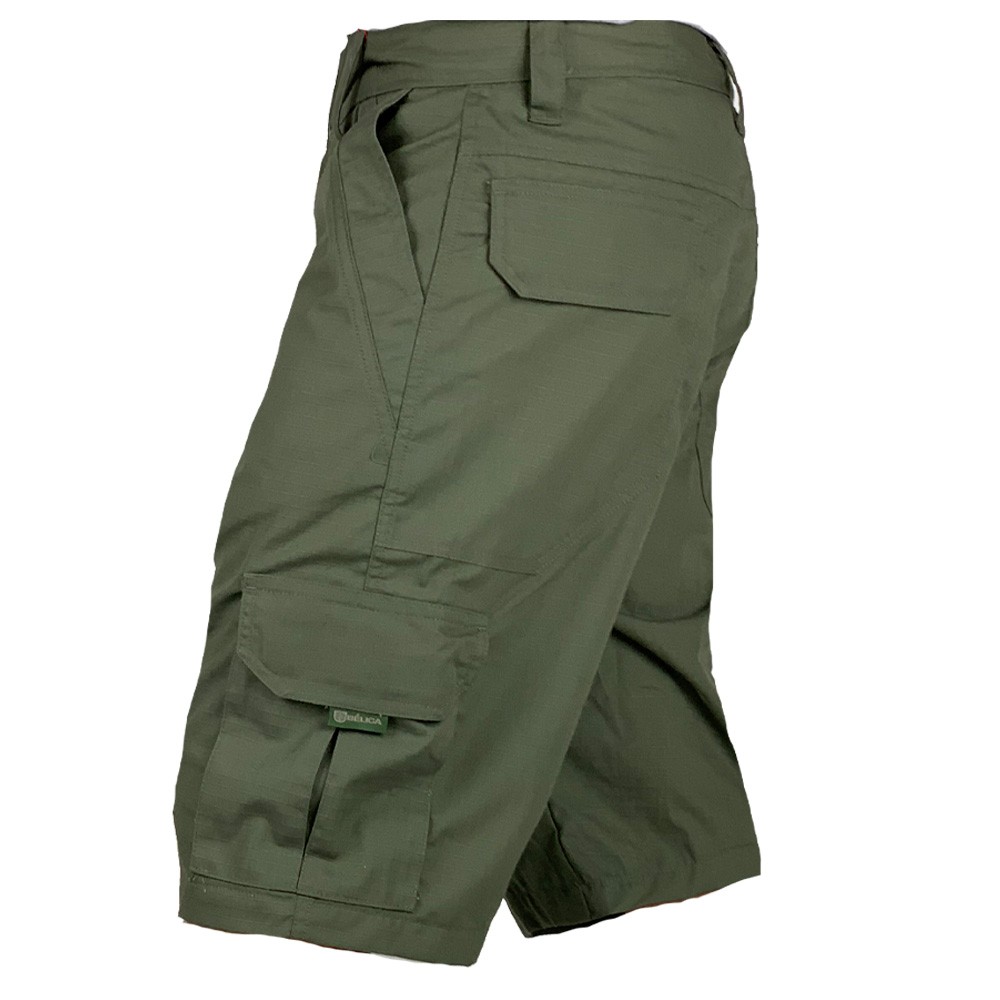 Bermuda Masculina Tática Hunter Bélica Ripstop - Verde