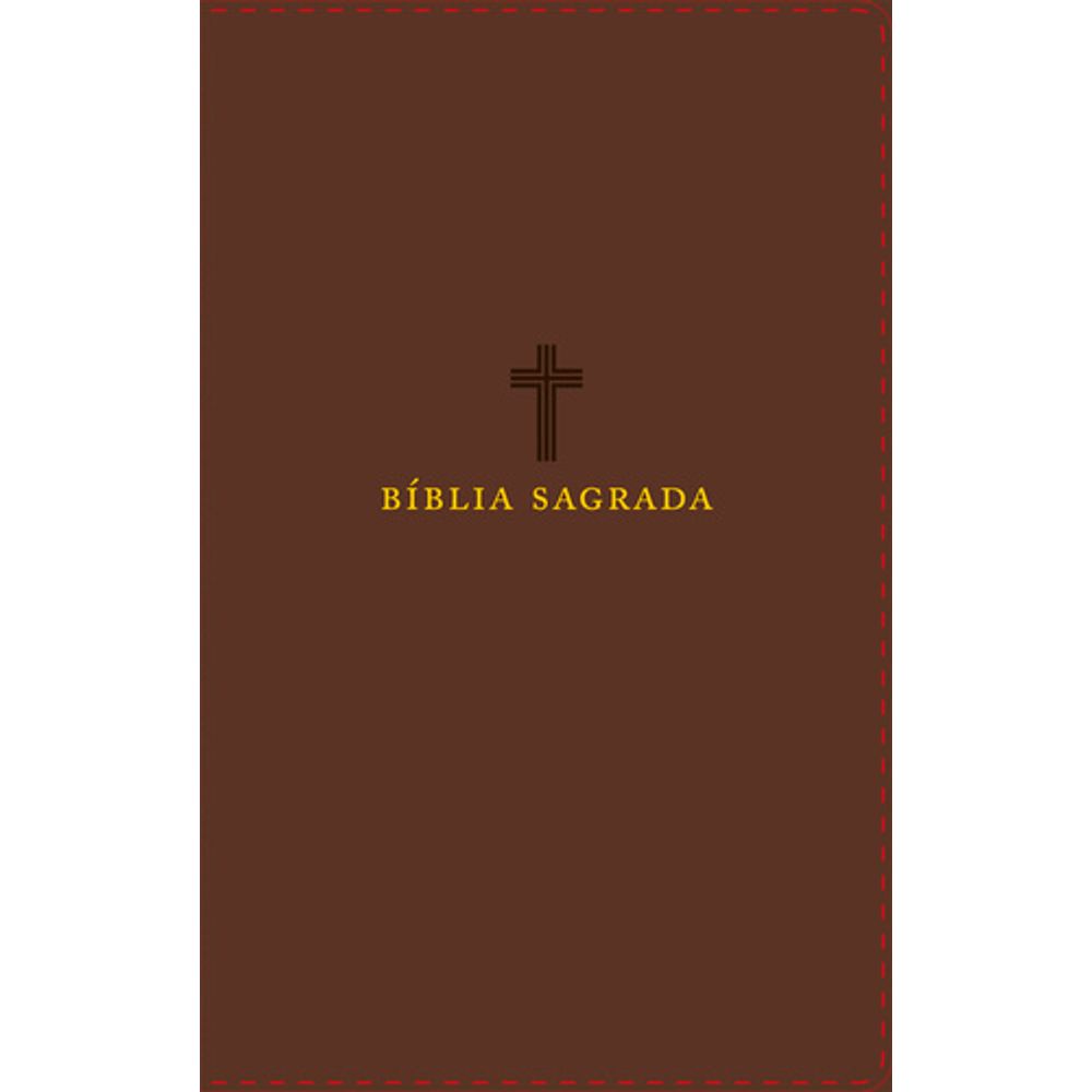Bíblia Sagrada NVI | Letra Normal | ÍNDICE | Palavras de Jesus em Vermelho | Couro Soft | Marrom