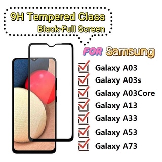 Película Vidro Temperado 3D/9D Samsung Galaxy M13 M23 M53 A03/A03s Core A13 A23 4G A33 A53 A73 5G