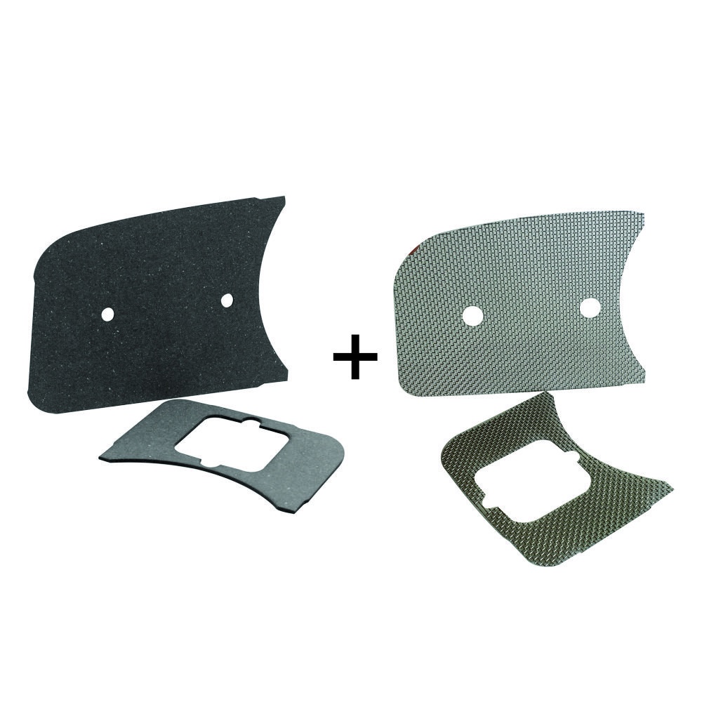 Kit Anti Ruído e Tela Inox da Grade Painel Fusca Com Marcador de Combustível