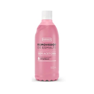 Removedor de Esmalte Sem Acetona C/ Vit.E 100ml - 500ml - Farmax
