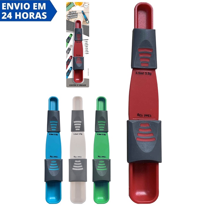 Colher Medidora Cozinha Ajustável 9 Medidas Colher De Medida Para Cozinha Retrátil 9 Medidas Gramas