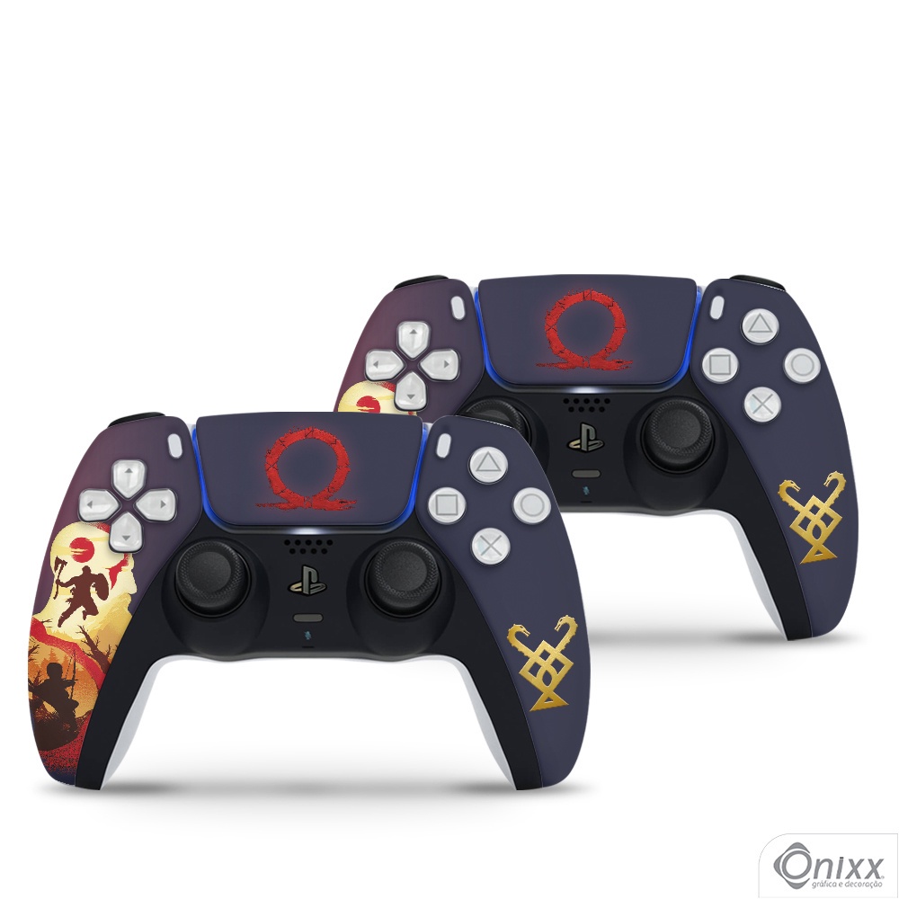 Skin PS5 JOYSTICKS Adesiva God Of War Blue Skin