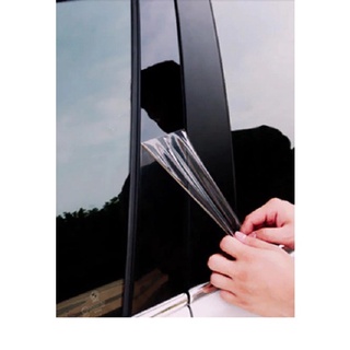 Adesivo Envelopamento Coluna de Porta Soleira Emblema Preto Brilhante Black Piano 0,30 CM X 1,00 M