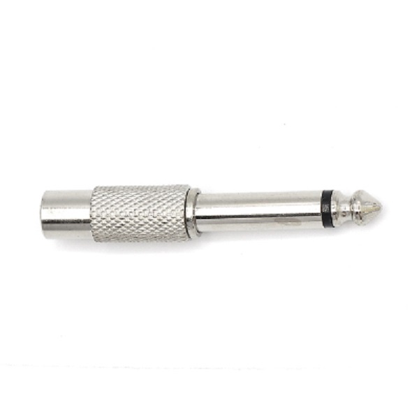 Adaptador Rca Fêmea Para P10 Macho Mono Profissional Metal