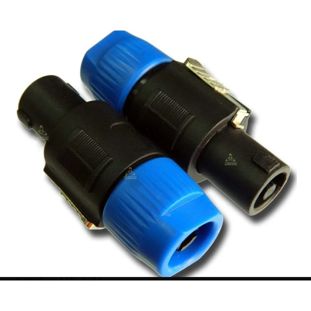 Conector Plug Speakon Macho 4 Polos Kit C/2 Peça Menor Preço
