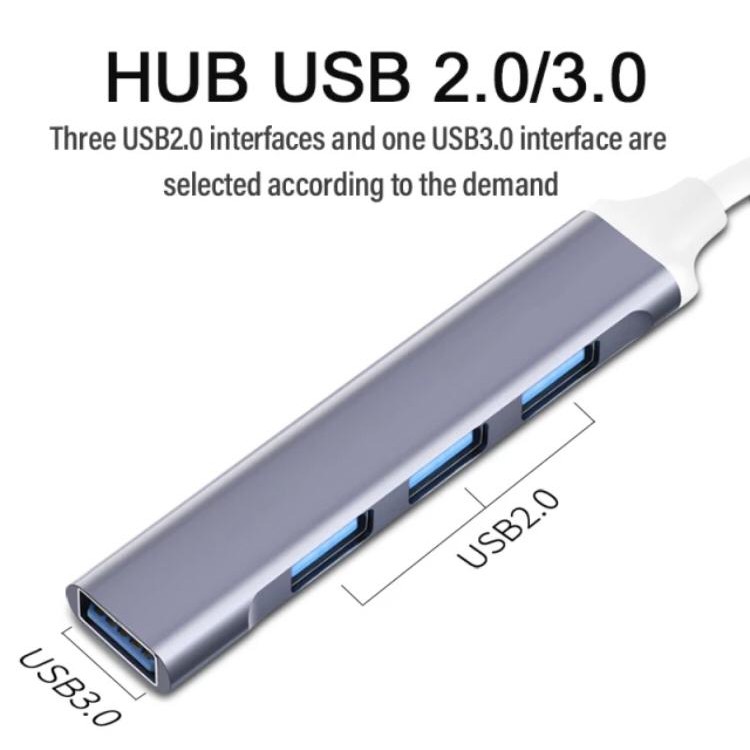 Hub USB 4 portas 2.0/3.0 USB Switch Divisor USB Celular OTG