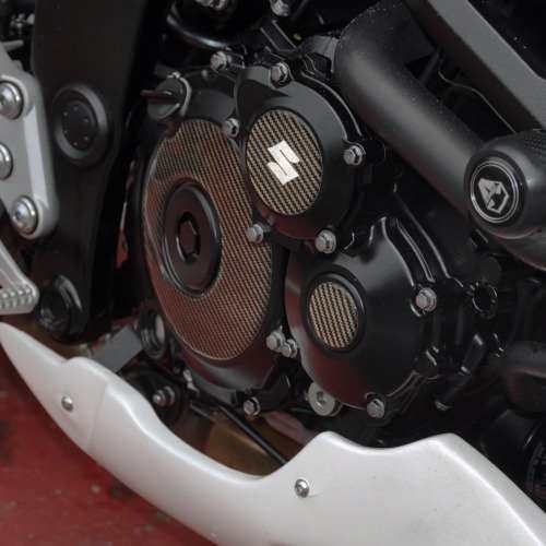 Protetor Adesivo Tuning 3d Motor Carbono Moto Suzuki Gsr 750