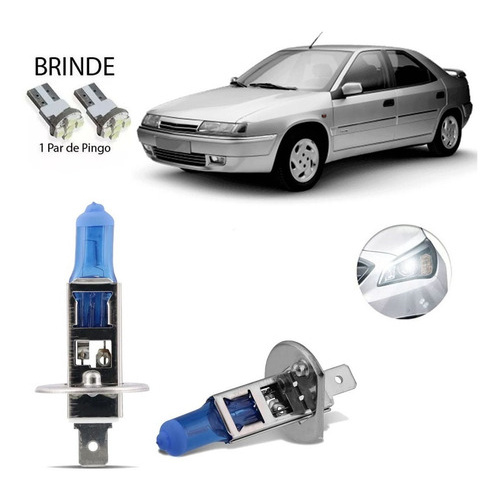 Lampada Super Branca Farol Alto 8500k Citroen Xantia 1993-02