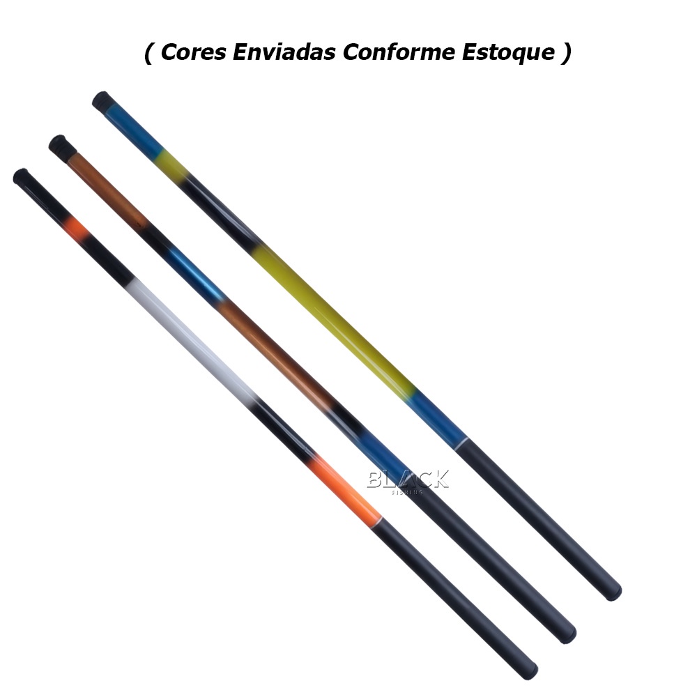 Kit Completo Varas de Pesca Telescópica 2,10 Metros Pescaria Tilápia Lambari Piau entre outros Pesca