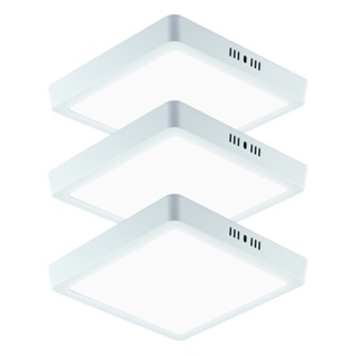 Kit 3 Painel Led Plafon 18W Quadrado Sobrepor 6500k Branco Frio Bivolt em Oferta na Shopee