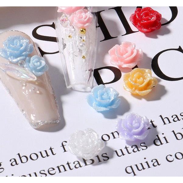 kit c/50 Flor 3D para decoração de unha em Oferta na Shopee