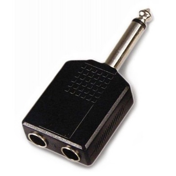 Plug Adaptador Duplicador 2 P10 Femea Mono x P10 Macho Mono 1 ,3 ou 5 Unidades  Mxt