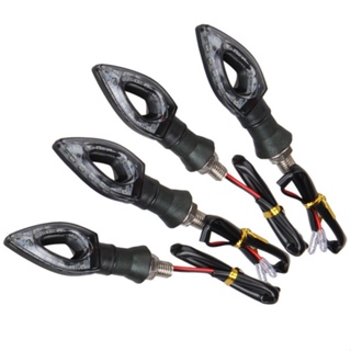 Kit 4 Pisca Seta Moto Led Esportiva Par Cb 300 Xre Fazer Cbx 250 Titan Universal 12V em Oferta na Shopee