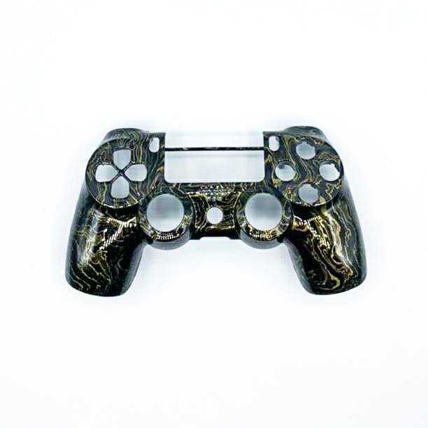 Capa Controle Ps4 Jet Black (Gold Liquid)