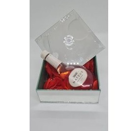 kit namorados caixa luxo com puxador cristal e vinho Portugues Mateus Rose Divvino