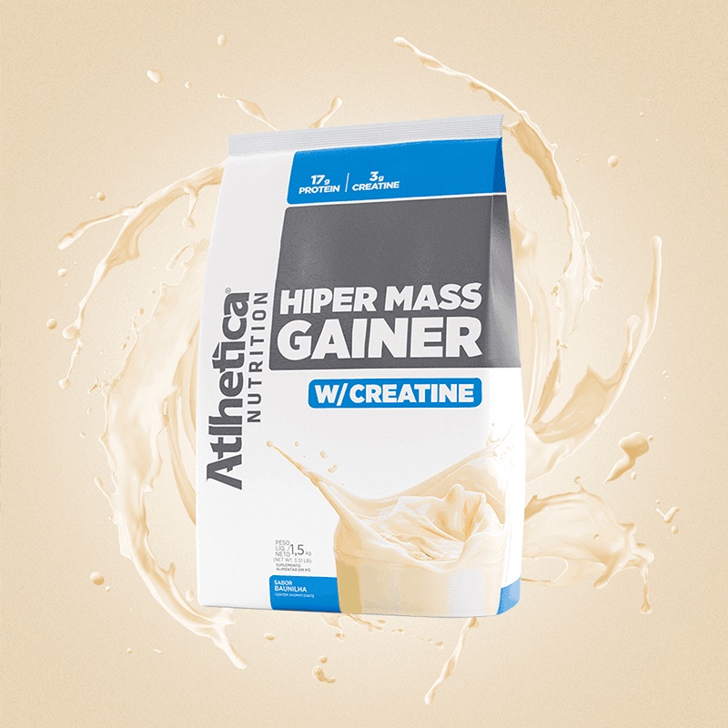 Hiper Mass Gainer W/Creatina 1,5kg - Atlhetica Nutrition