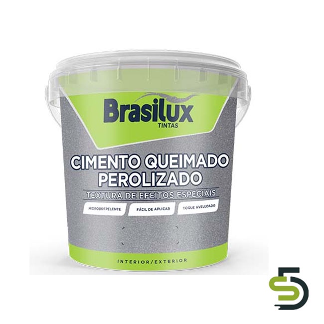 Cimento Queimado Perolizado 3 Kg - Brasilux