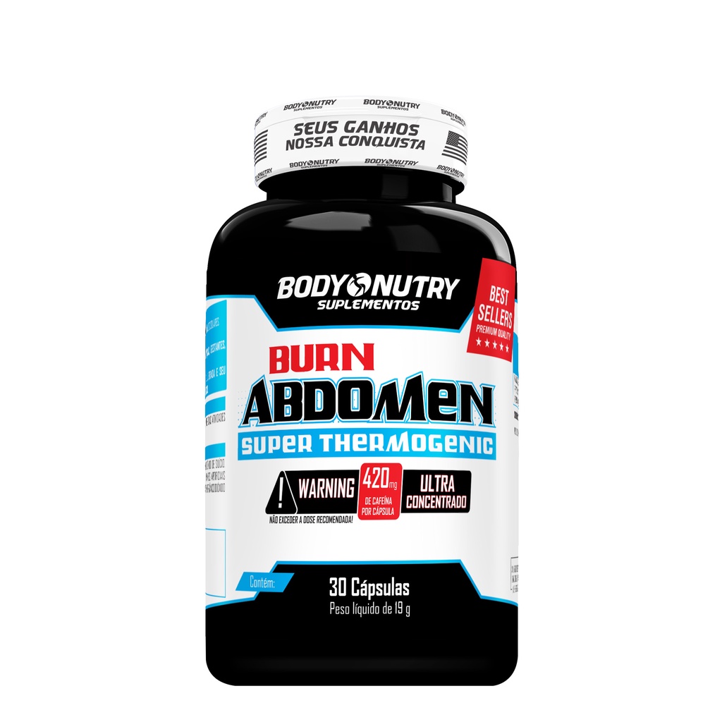 Burn Abdomen, 30 doses - Body Nutry, Termogênico