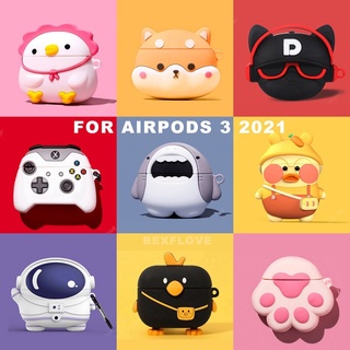 Caso Do Fone De Ouvido Para AirPods 2 3 Pro 3D Anime Bonito Dos Desenhos Animados Capa De Silicone  Air Vagens 3 2 2021 Earpods